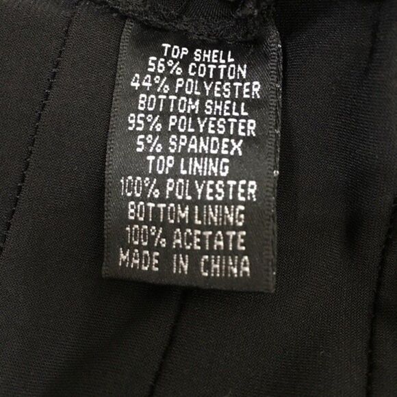 ADRIANNA PAPELL LACE TIERED STRETCH SHEATH DRESS 12P BLACK / NUDE - Picture 7 of 11